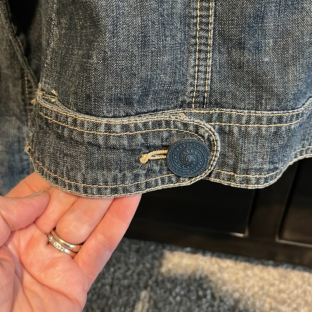 Live A Little Ladies Jean Jacket - Picture 5 of 7